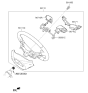 Diagram for 2020 Kia Rio Steering Wheel - 56111H8100WK