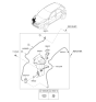 Diagram for 2019 Kia Rio Washer Pump - 98610H9100