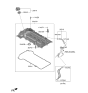 Diagram for 2021 Kia Rio Valve Cover Gasket - 224412M010