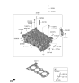 Diagram for 2020 Kia Rio Cylinder Head Gasket - 223112M010