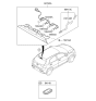 Diagram for 2022 Kia Rio Windshield Washer Nozzle - 98930H9000