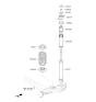 Diagram for 2019 Kia Rio Shock Absorber - 55310H9000