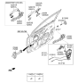 Diagram for Kia Door Latch Cable - 81312H8000