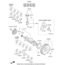 Diagram for Kia Rio Crankshaft - 92ZG62BX00