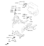 Diagram for 2022 Kia Rio Transfer Case Mount - 21830H8110