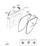 Diagram for 2023 Kia Niro Door Moldings - 83850AT000