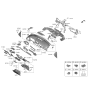 Diagram for Kia Niro EV Steering Column Cover - 84852AT200CCV