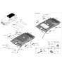 Diagram for 2024 Kia Niro EV Sun Visor - 85220AT200GYT