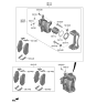 Diagram for 2024 Kia Niro Brake Caliper - 58110AT000