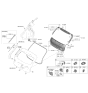 Diagram for 2023 Kia Niro Rear Door Striker - 81810M6500