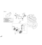 Diagram for Kia Niro Drive Belt - 2521208HA0