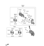 Diagram for Kia Niro Brake Pad Set - 58302ATA00