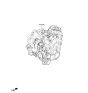 Diagram for Kia Niro Transmission Assembly - 430002B500