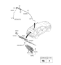 Diagram for 2023 Kia Niro EV Wiper Pivot - 98700AT000