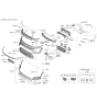 Diagram for Kia Niro License Plate - 86519AT200