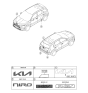 Diagram for Kia Niro EV Emblem - 86311AT000