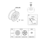 Diagram for 2023 Kia Niro Spare Wheel - 52910AT000