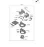 Diagram for 2023 Kia Niro Blower Motor - 97100AT000