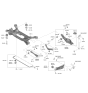 Diagram for Kia Niro Rear Crossmember - 55410AT000