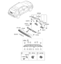 Diagram for Kia Niro EV Tailgate Handle - 81820AT000