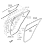 Diagram for 2018 Kia Sportage Weather Strip - 83210D9010