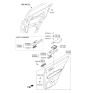 Diagram for 2020 Kia Sportage Armrest - 83710D9010CBJ