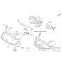 Diagram for Kia Sportage Parking Assist Distance Sensor - 95720D9500