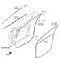 Diagram for Kia Sportage Door Seal - 82110D9000