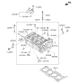 Diagram for 2020 Kia Sportage Cylinder Head Gasket - 223112GTB0