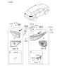 Diagram for 2018 Kia Sportage Light Socket - 92480D9020