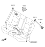 Diagram for 2020 Kia Sportage Seat Belt - 89820D9500ED