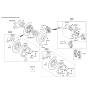 Diagram for 2022 Kia Sportage Parking Brake Shoe - 58305D3A00