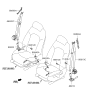 Diagram for 2019 Kia Sportage Seat Belt - 88810D9500BGJ