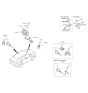 Diagram for Kia Sportage Door Lock Cylinder - 81970D9C00