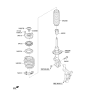 Diagram for 2017 Kia Sportage Shock And Strut Mount - 54610D3000