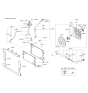 Diagram for 2017 Kia Sportage Cooling Fan Module - 25385D3000