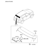 Diagram for 2019 Kia Sportage Spoiler - 87210D9000E6S