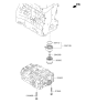 Diagram for Kia Optima Engine Oil Cooler - 264102G000