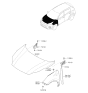 Diagram for 2017 Kia Sportage Fender - 66321D9000