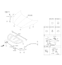 Diagram for Kia Sportage Hood Cable - 81190D9100