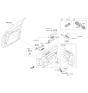 Diagram for 2018 Kia Sportage Armrest - 82710D9010BG9