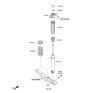 Diagram for 2018 Kia Sorento Coil Spring Insulator - 55331D3000