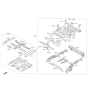 Diagram for Kia Sportage Floor Pan - 65100D9000