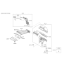 Diagram for Kia Sportage Air Filter Box - 28110D3500