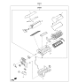 Diagram for Kia K900 Cylinder Head Gasket - 209203FD00