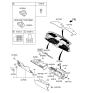 Diagram for Kia K900 Glove Box - 845303T000WK