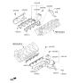 Diagram for 2015 Kia K900 Exhaust Manifold - 285103F450