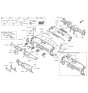 Diagram for Kia K900 Steering Column Cover - 848503T000WK