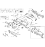 Diagram for 2017 Kia K900 Steering Column Cover - 848503T000WK