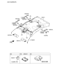 Diagram for Kia K900 Sun Visor - 852023T700TX